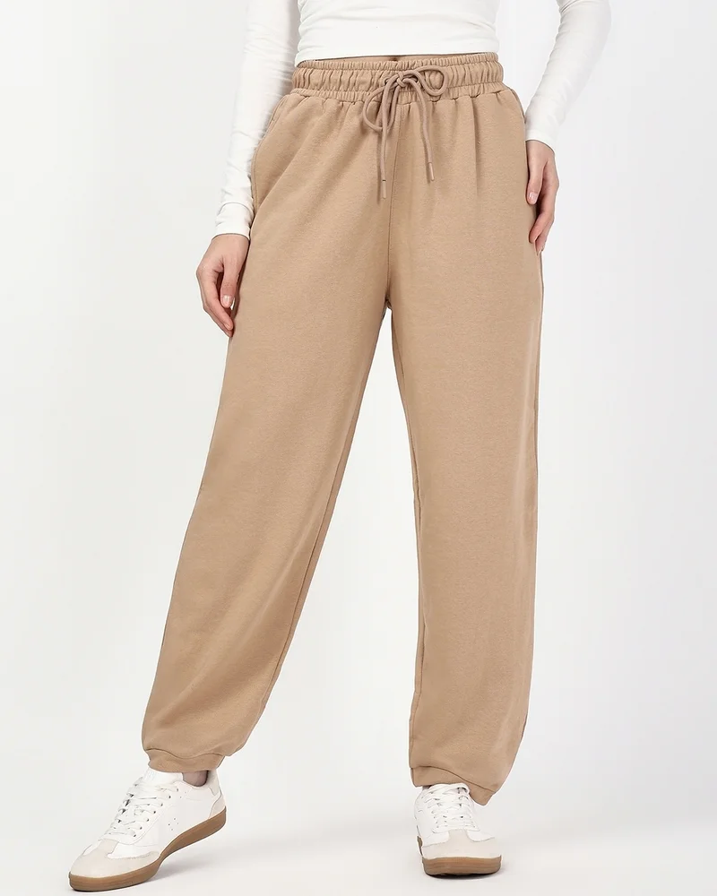بيواكوف Women's Ginger Root Brown Oversized Joggers